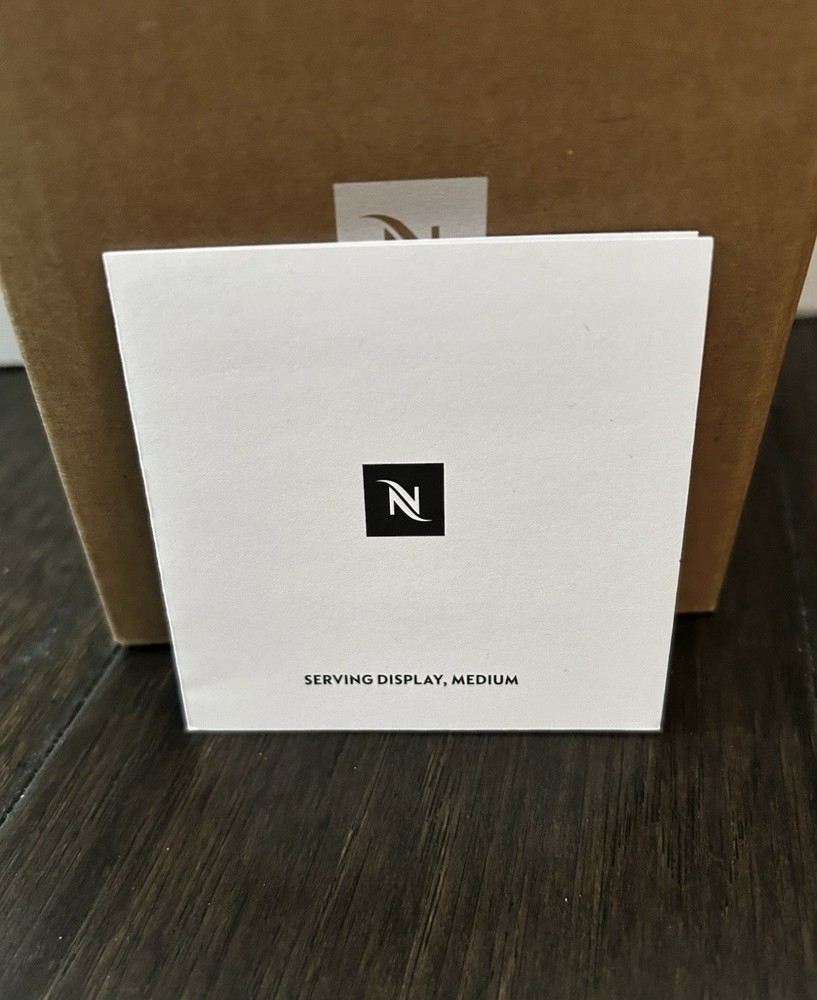 Nespresso Serving Display Glass Jar Bamboo Lid Medium NEW
