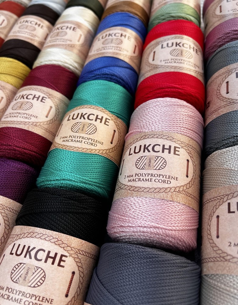 Polyester Macrame Cord 2mm x 251 Yards 100% Polypropylene Premium Macrame Rop...