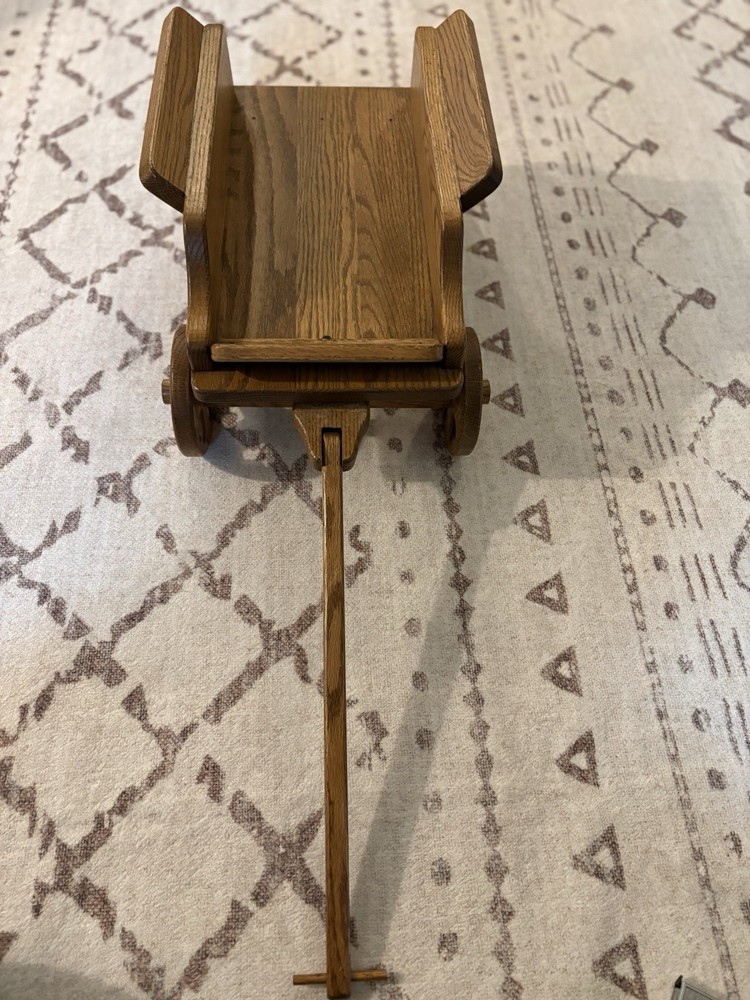 Vintage Solid Wooden Wagon/ Pull Toy/ Decor Wagon