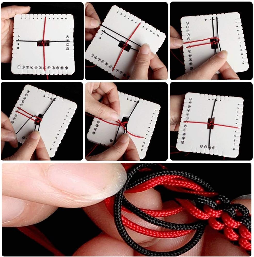 5 Pieces Braiding Disk round Square Kumihimo Beading Cord Disc Braiding Braided
