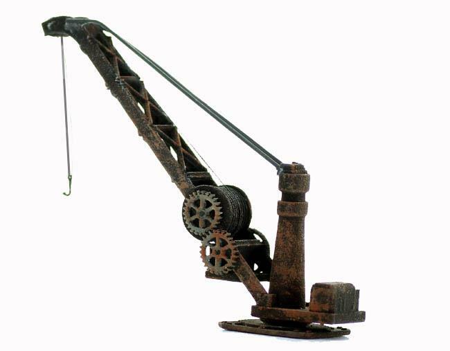 HO Scale FLATCAR CRANE make your flatcar into a workcar INSTANTLY comes Built up