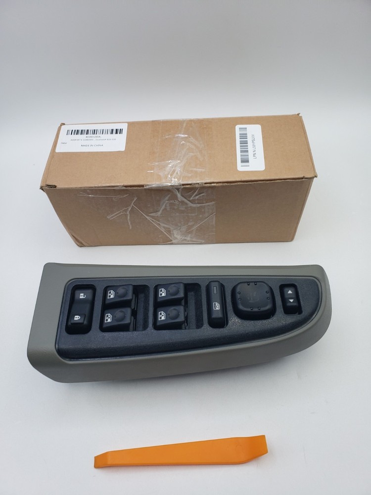 15883320 Front Driver Side Door Lock and Power Window Switch & Gray Bezel Assemb