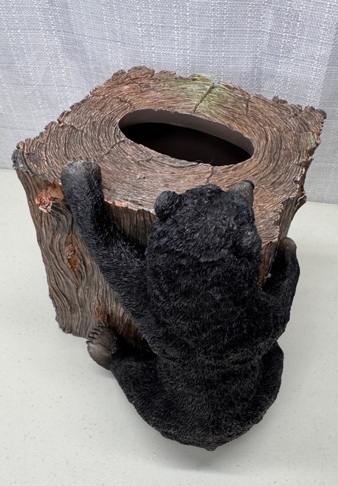 Black Bear Tissue Box Cover and Storage Cup.