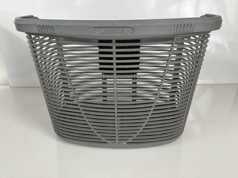 Flinger Grey Bike Basket With quick release adjustable mount system