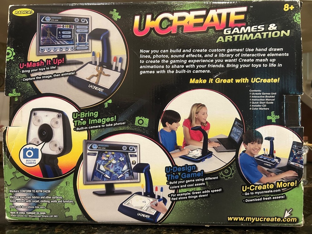 Radica U-CREATE Games & Artimation studio kit. Released in 2009