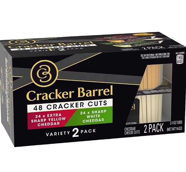 Cracker Barrel Cracker Cuts Cheese Variety Pack, 2 pk./7 oz.