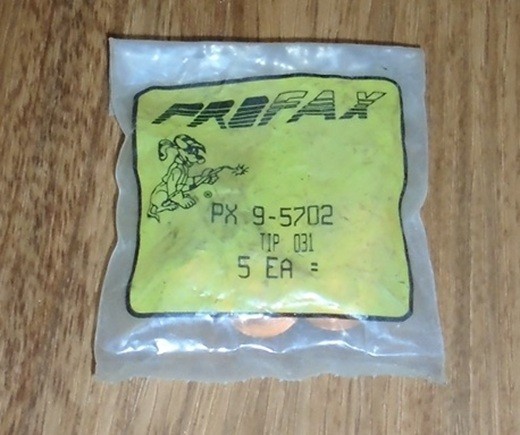 PROFAX Plasma Cutter Tip 9-5702 package of 5