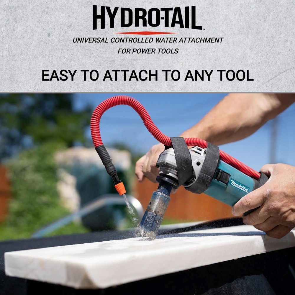 Water Dust Suppression Attachment for Power Tools – Fits Angle Grinders & Saw...