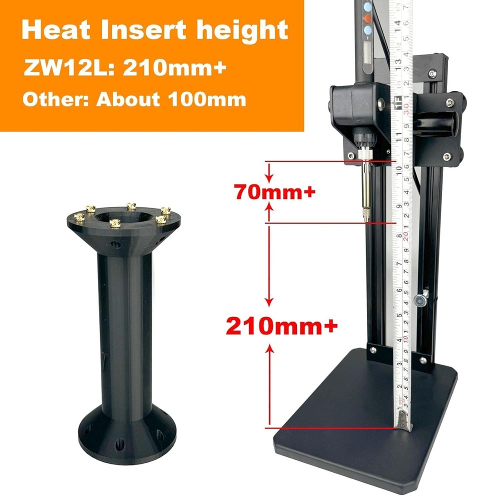 Compact Vertical Heat Press Tool - 500°C, 380PCS Inserts & Interchangeable Tips