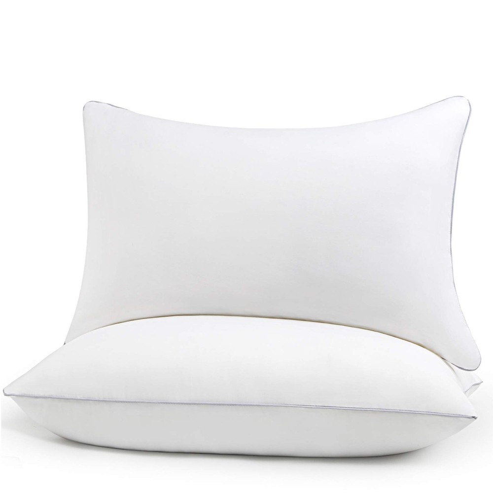 Bed Pillows for Sleeping 2 Pack Standard Cooling Microfiber Set