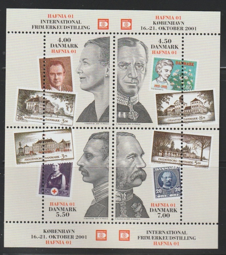 Denmark    2001    Sc # 1213a   s/s    MNH    OG