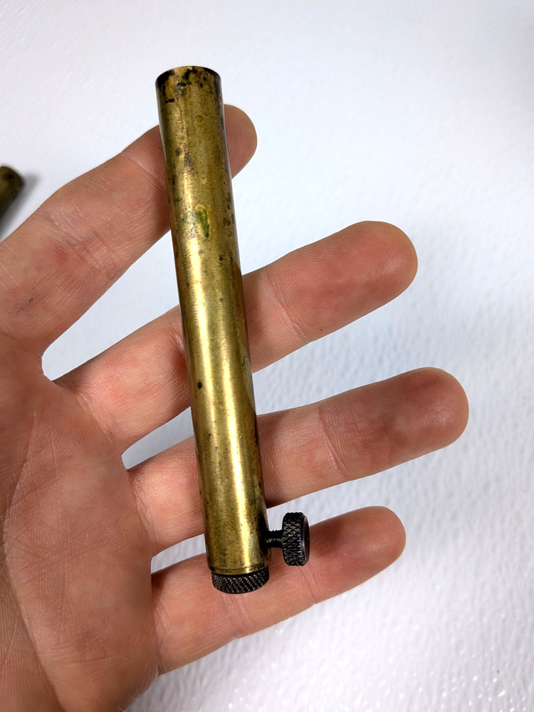 Vintage Brass Adjustable Black Powder Measure Muzzleloader Tools