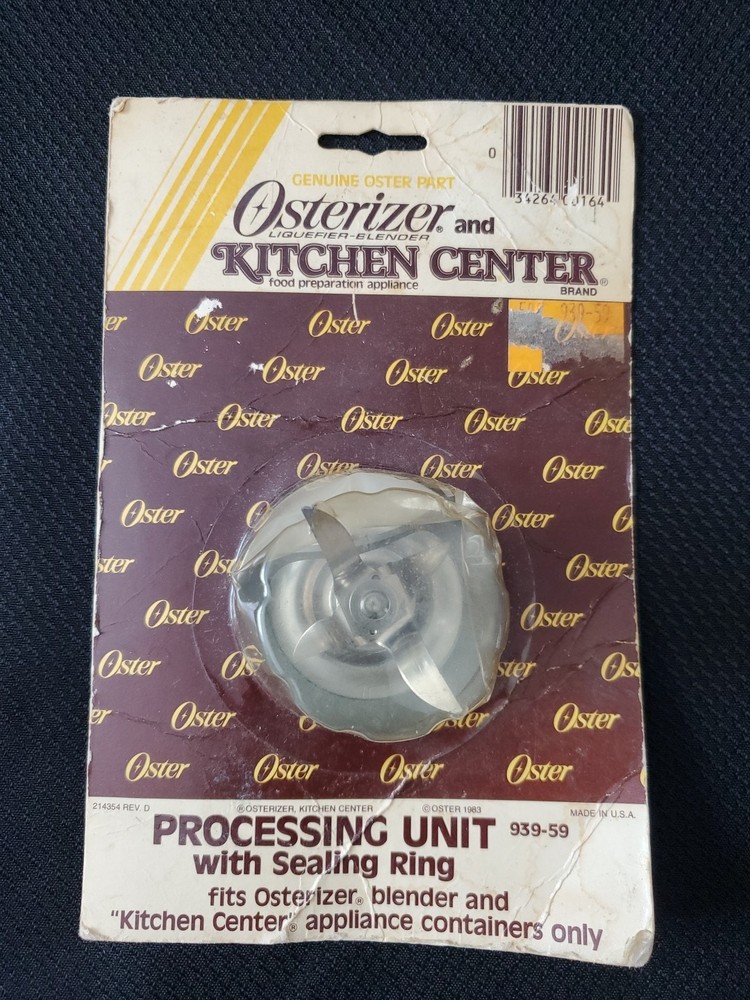 Osterizer & Kitchen Center Replacement Processing Unit With Sealing Ring 939-59