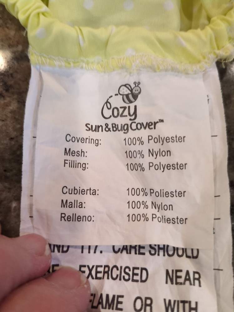 Cozy sun & bug infant car seat/stroller cover
