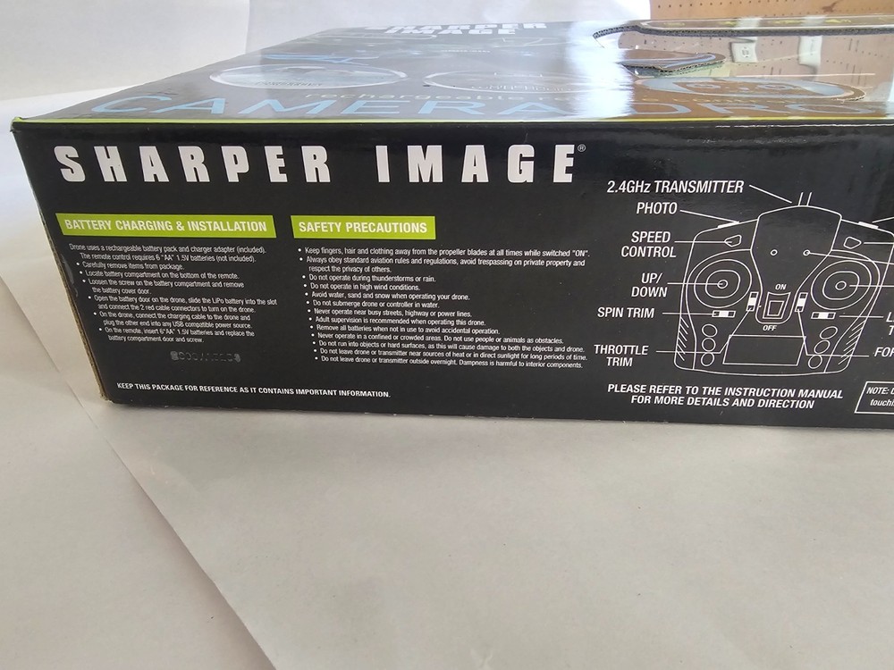 Sharper Image HD Video Streaming Drone w/Remote Control 2.4Ghz Transmitter