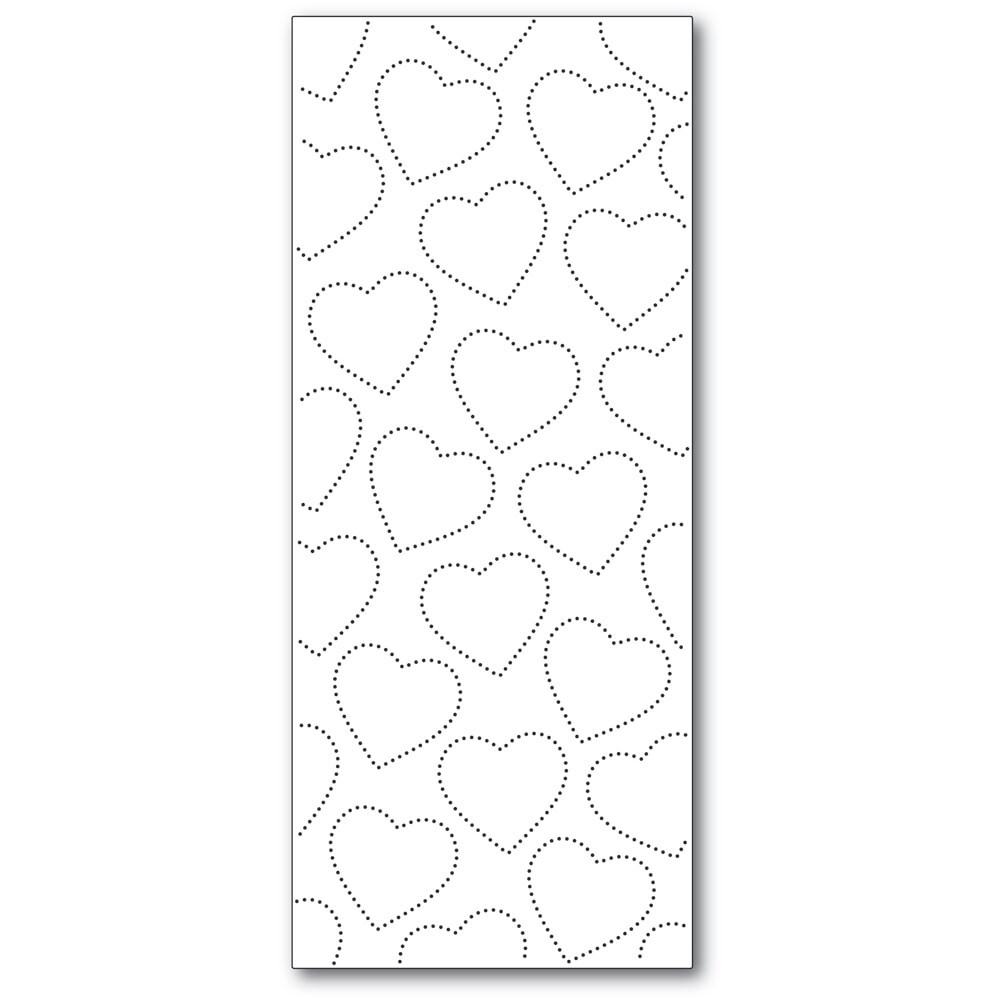 Memory Box Slim Pinpoint Heart Plate Craft Die