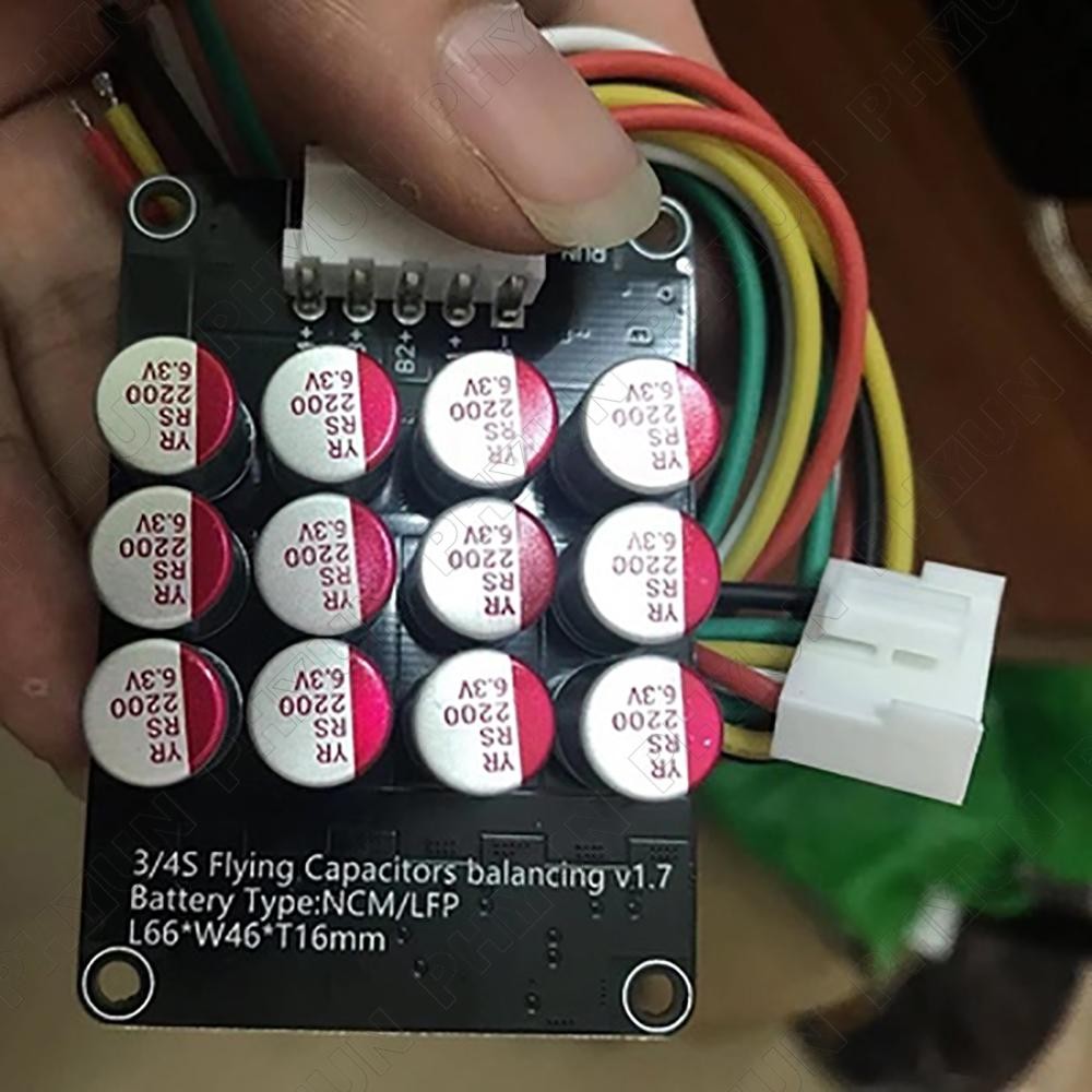 1.8V-4.5V Capacitive Active-Balancer 4S Active Balancing Equaliser Board Li-ion