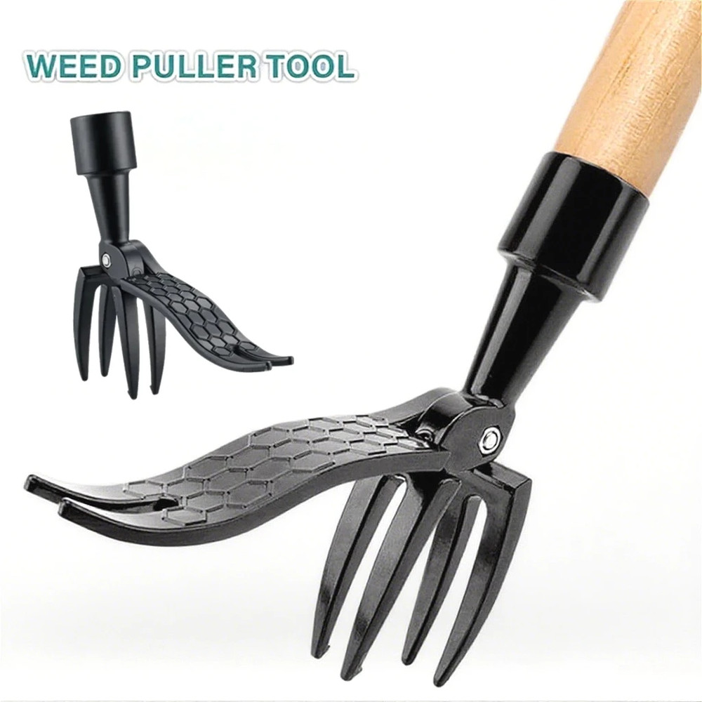 Weeder Puller Stand Up Weed Tool Handle Claw Garden Root Remover Killer Outdoor
