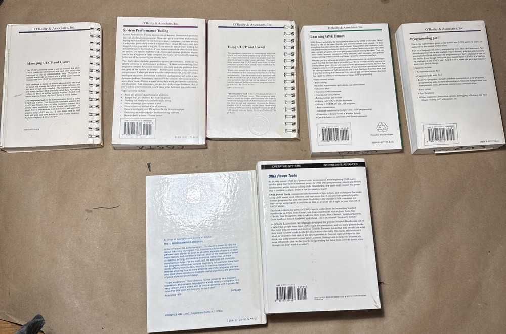 UNIX Book Bundle Programming Enviroment Kernighan Power Tools UUCP more