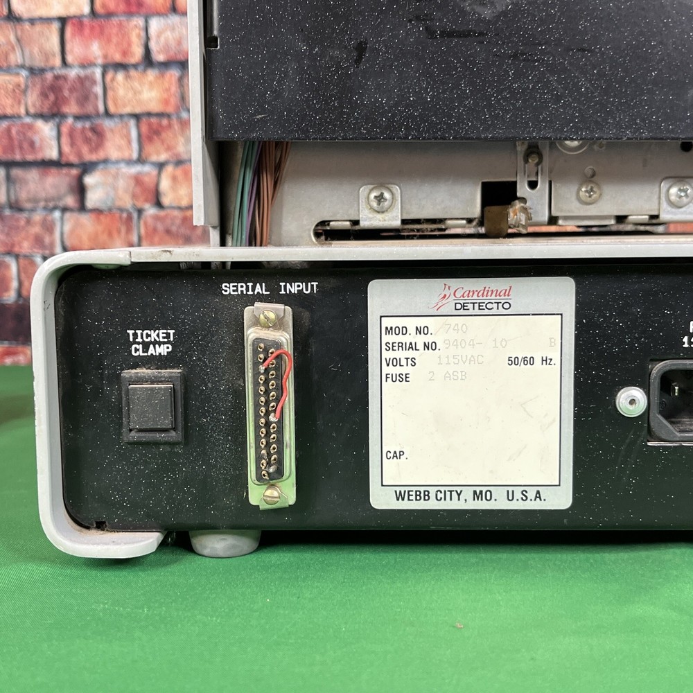 vintage Cardinal 740 Detecto Printer Powers on untested, Scale truck