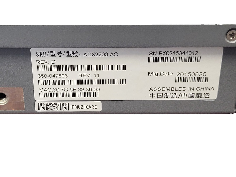 Juniper ACX2200-AC Universal Access Router Tested/Working #73