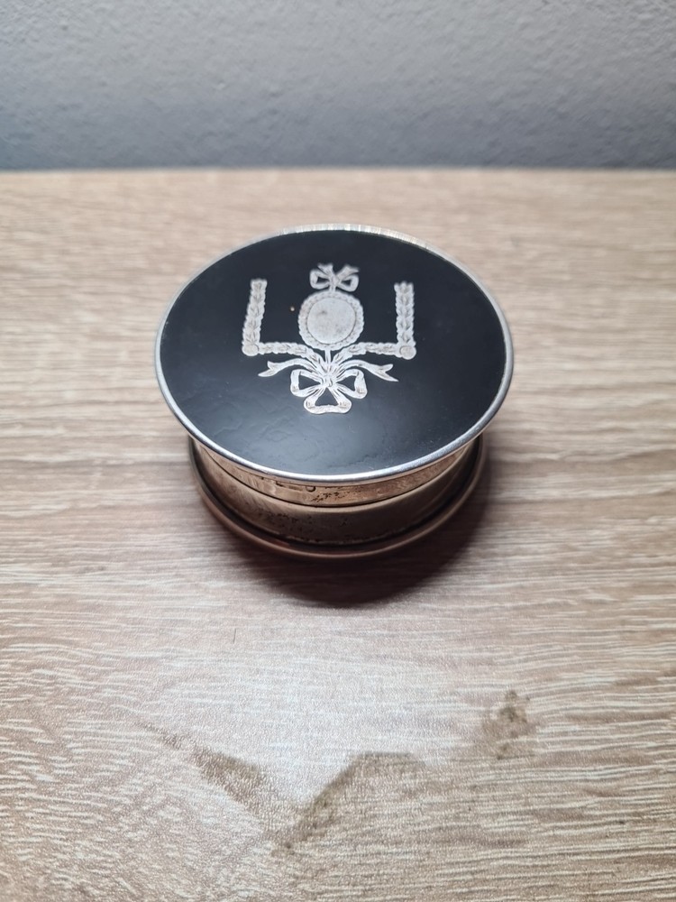 Sterling Silver Pill/Powder Box Art Deco