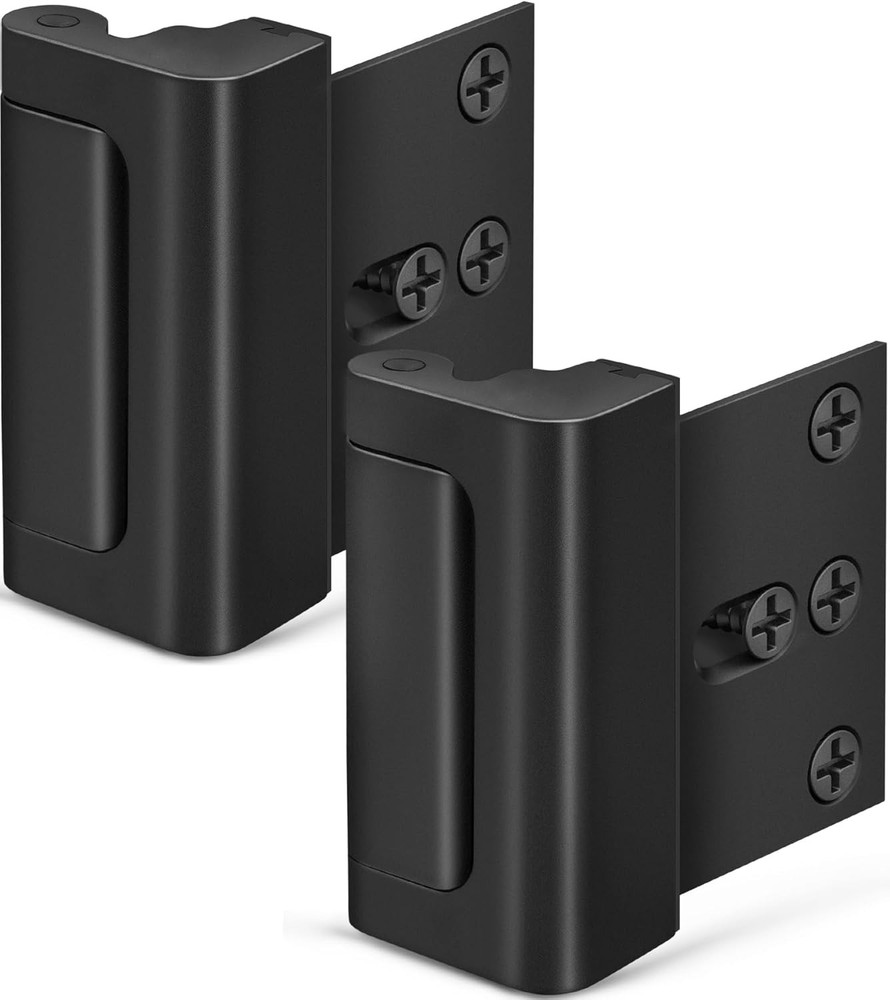 Home Security Door Lock Reinforcement Locks for Kids Black