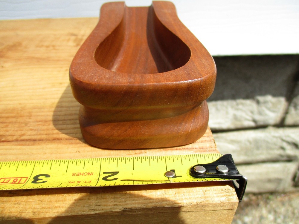 Vintage Decatur Pipe Rest Single Wood Walnut