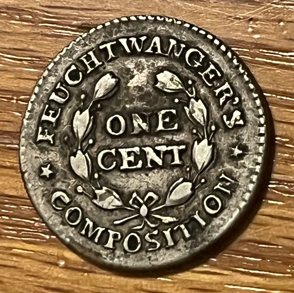 1837 Feuchwanger cent , Scarce