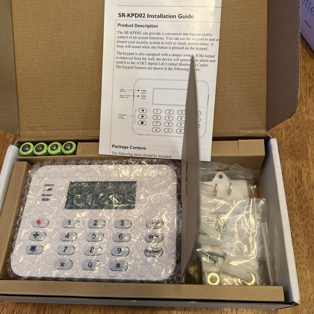 SERCOMM AT&T DIGITAL LIFE SECURITY SYSTEM KEYPAD MODEL SR-KPD02