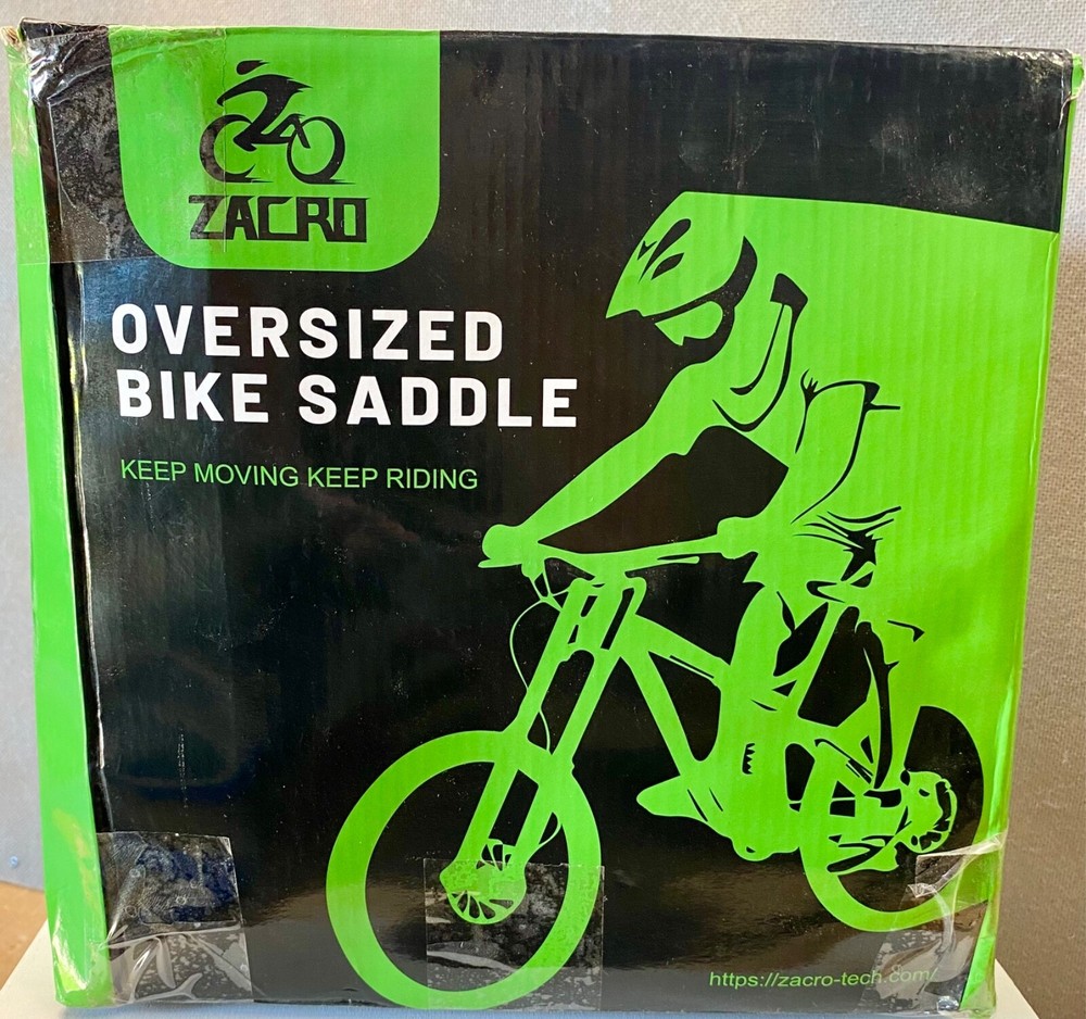 Bicycle seat,Zacro, Oversized,Black,New in box