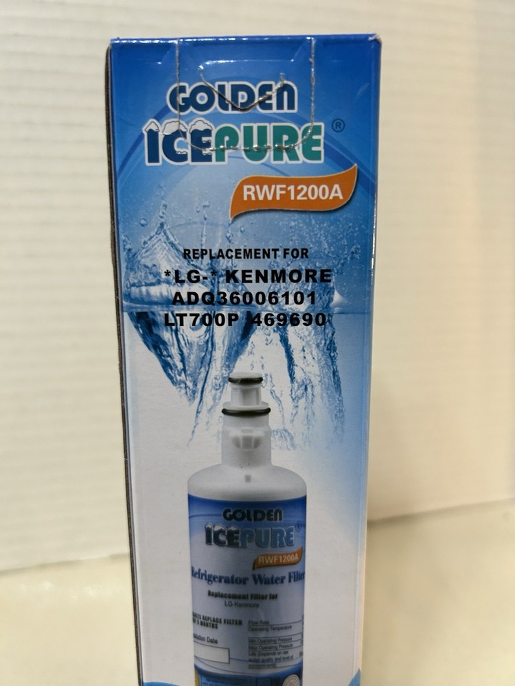 Ice Pure Refrigerator Water Filter Model Number RWF1200A Brand New Replacement