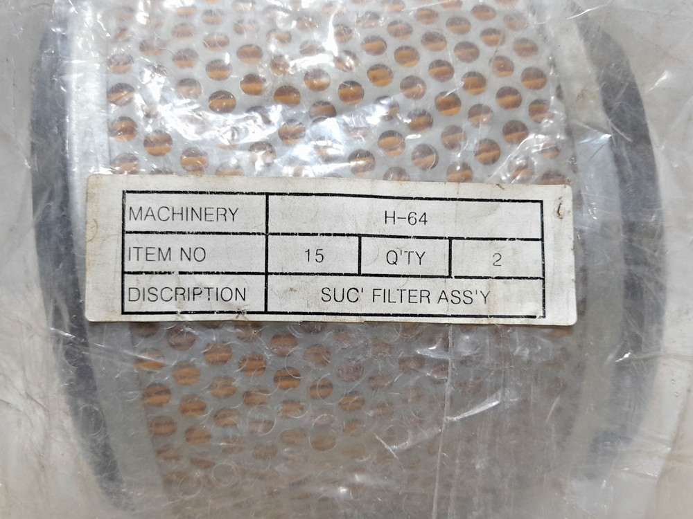 Suction Filter Assembly Item No 15 For H-64 Tanabe Compressor