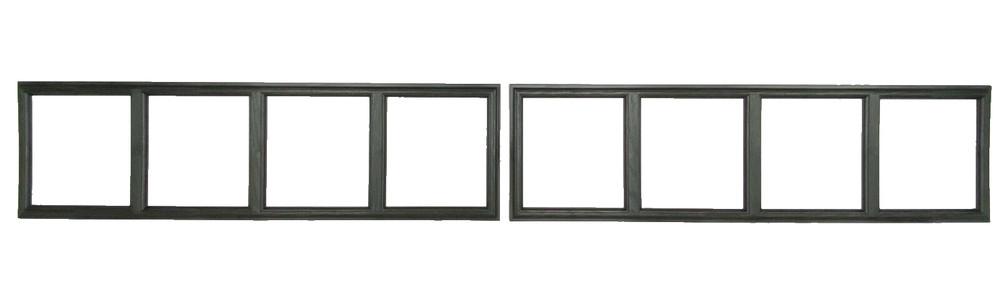 2 Amarr Thames Replacement Inserts for Long Panel Amarr Garage Doors Black
