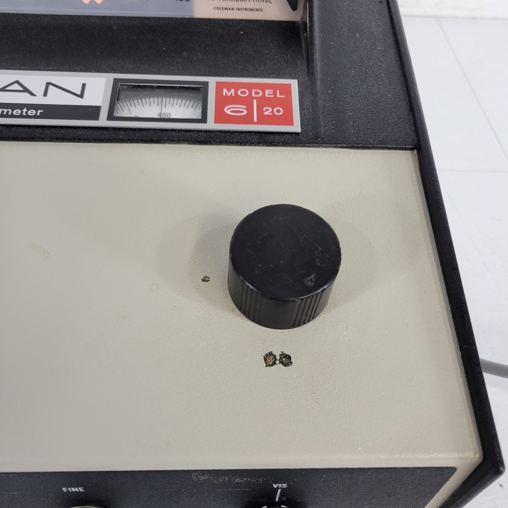 Coleman 6/20 Junior II Optical Spectrophotometer Spectrometer