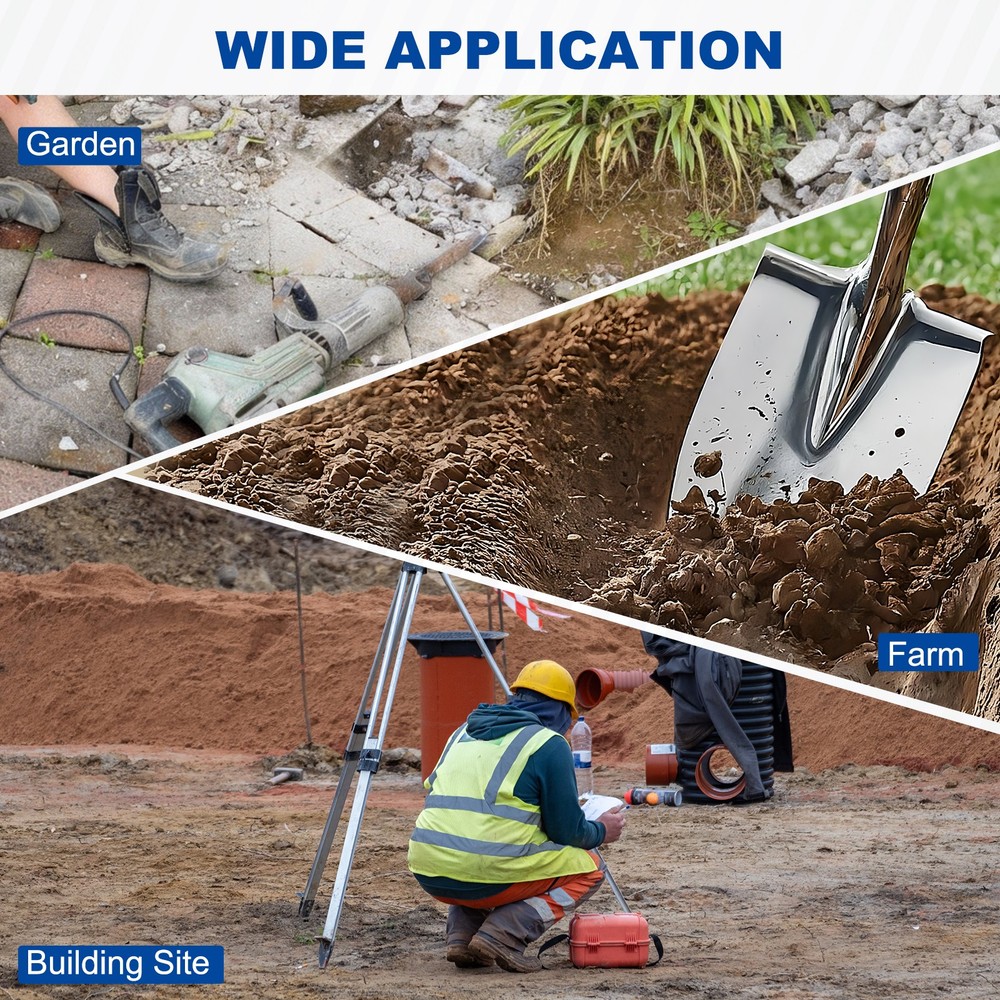 Floor Scraper Chisel Hex Shank Steel Digging Shovel Chisel Width 102mm