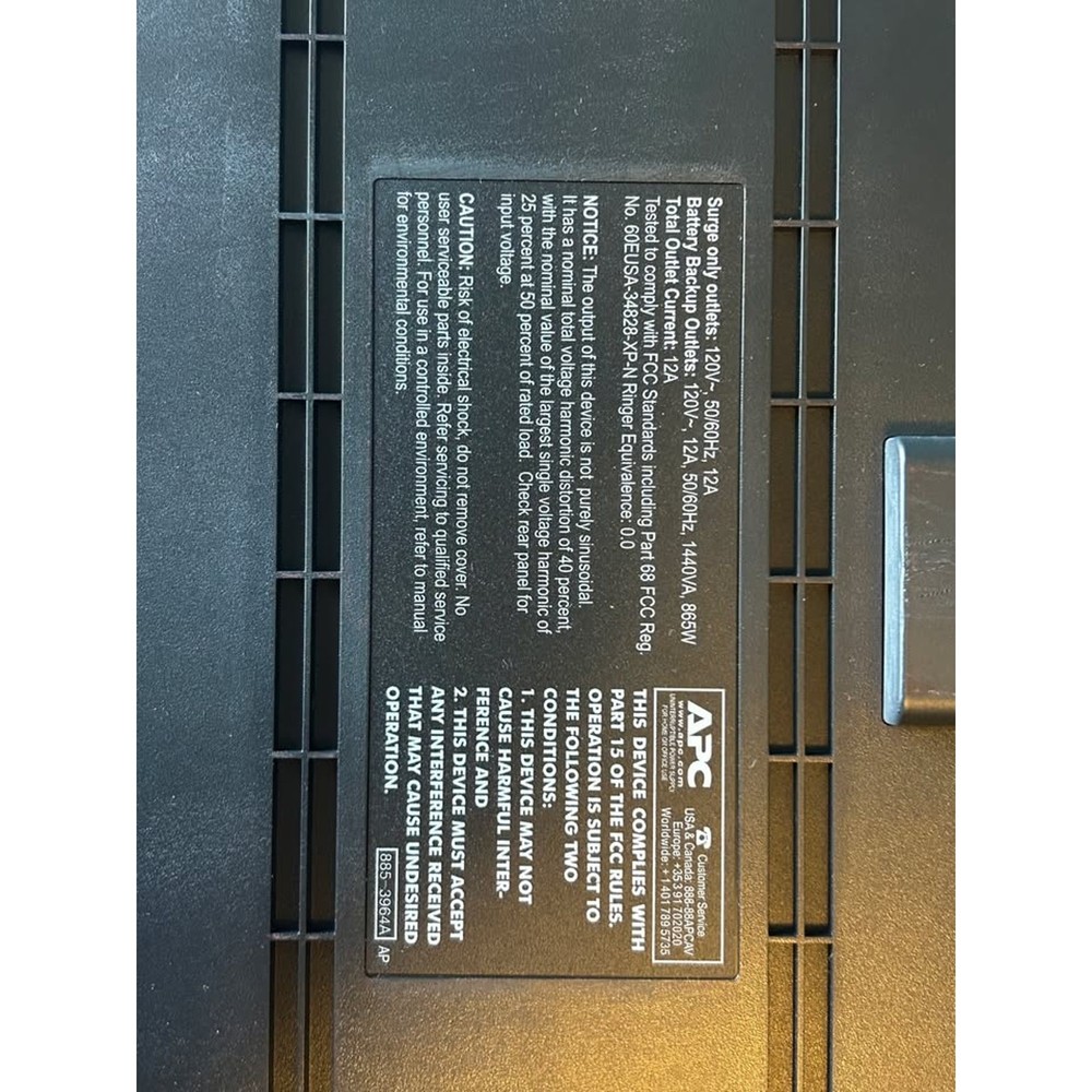 APC J25 Power Conditioner & Battery Backup