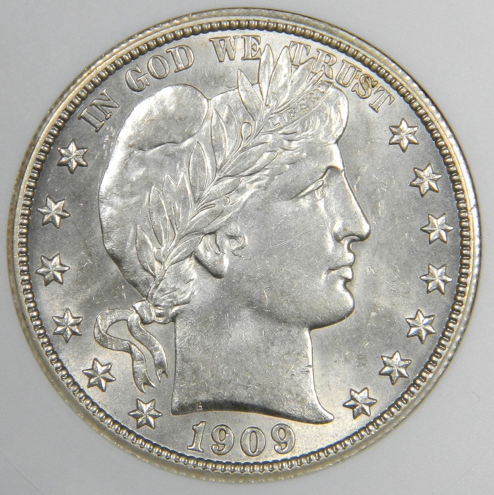 1909 BARBER HALF DOLLAR ~ ANACS MS61 ~ **UNDERGRADED GEM?!**