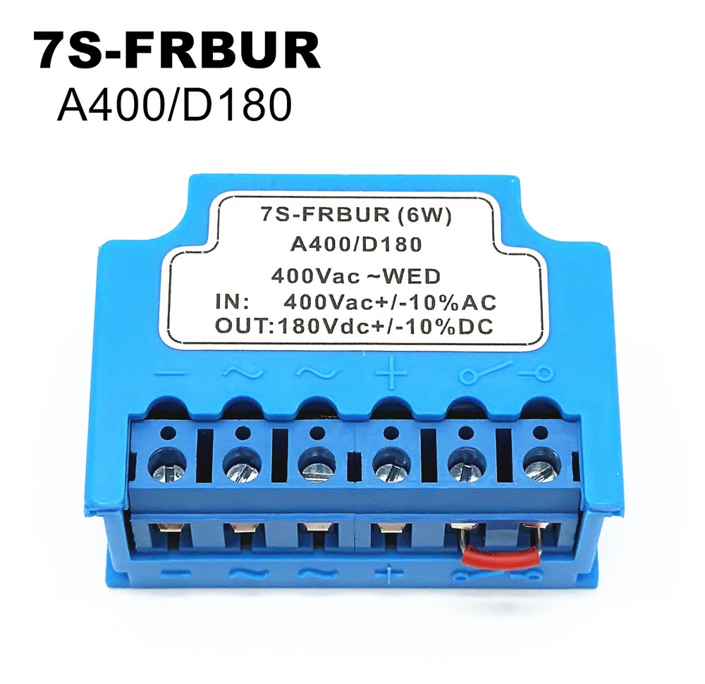Brake Rectifier Module 7S-FRBUR(6W) A400/D180 400VAC 180VDC Half wave Rectifier
