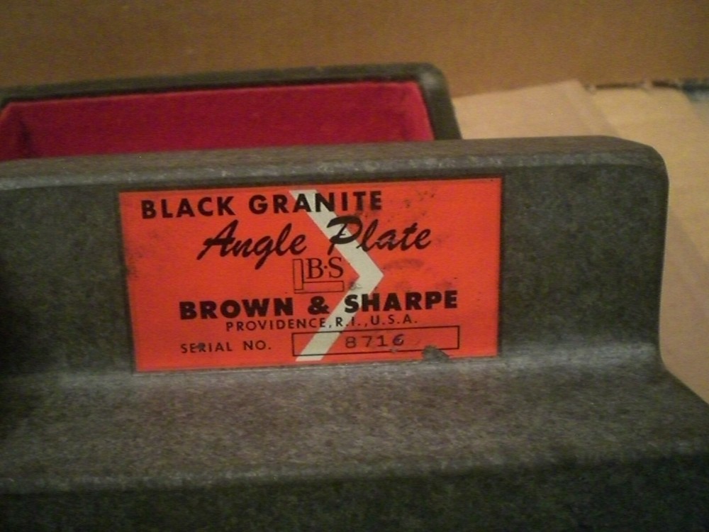 Brown and Sharpe 6" precision Granite Angle Step Block