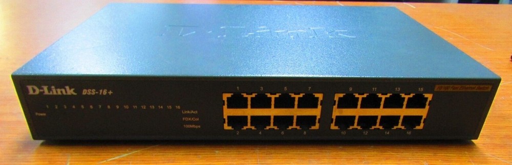 🤓 NEW D-LINK DSS-16+ 16 PORT 10/100 DESKTOP SWITCH UNMANAGED