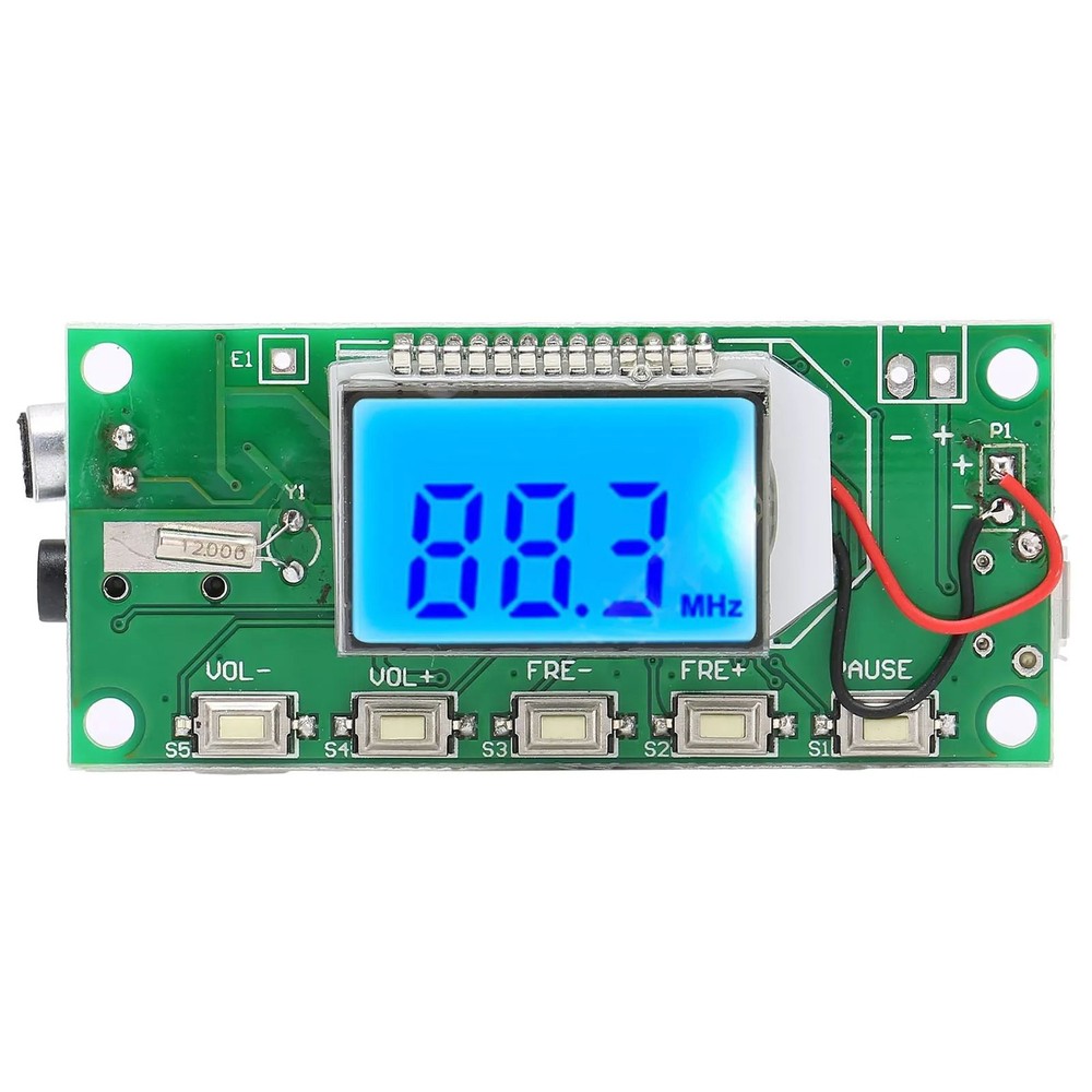 1* FM Transmitter Module PCB Board W/LCD Display Digital FM Radio Accessories