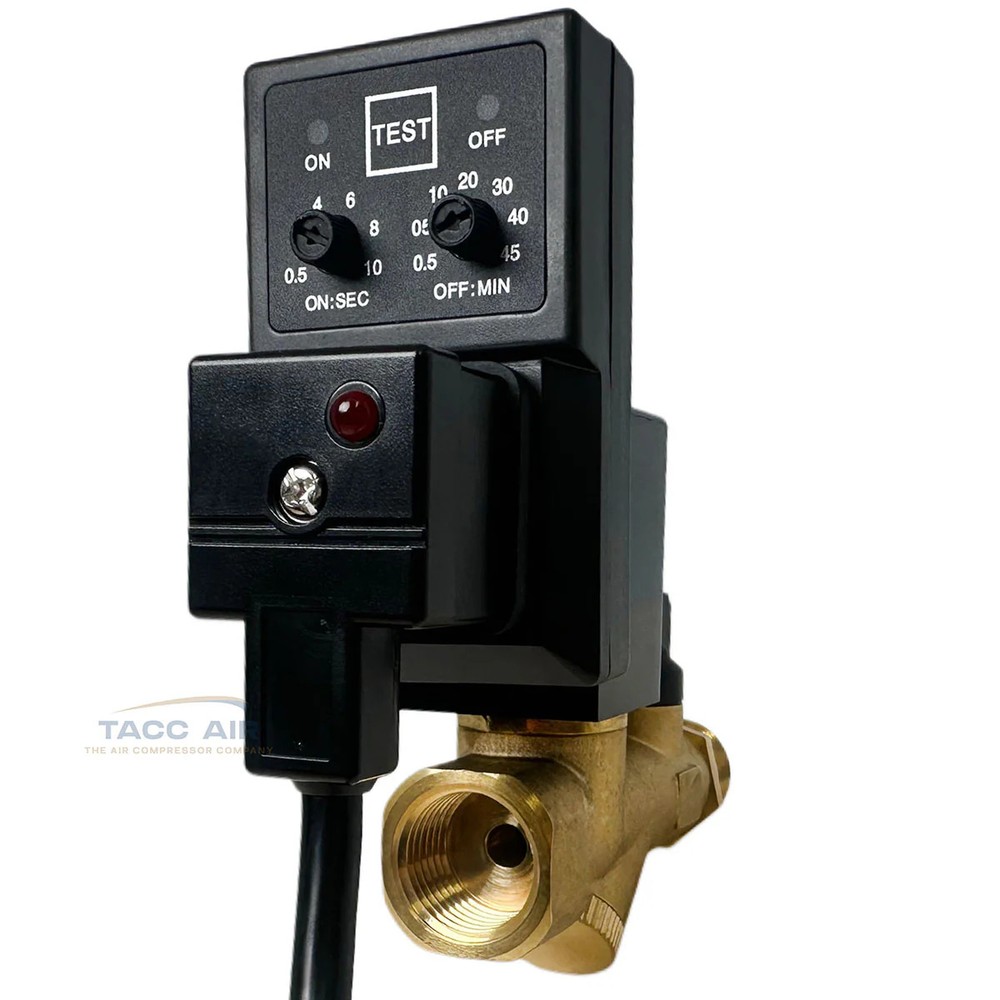 Conrader Electronic Auto Air Compressor Tank Water Moisture Timer Drain Valve