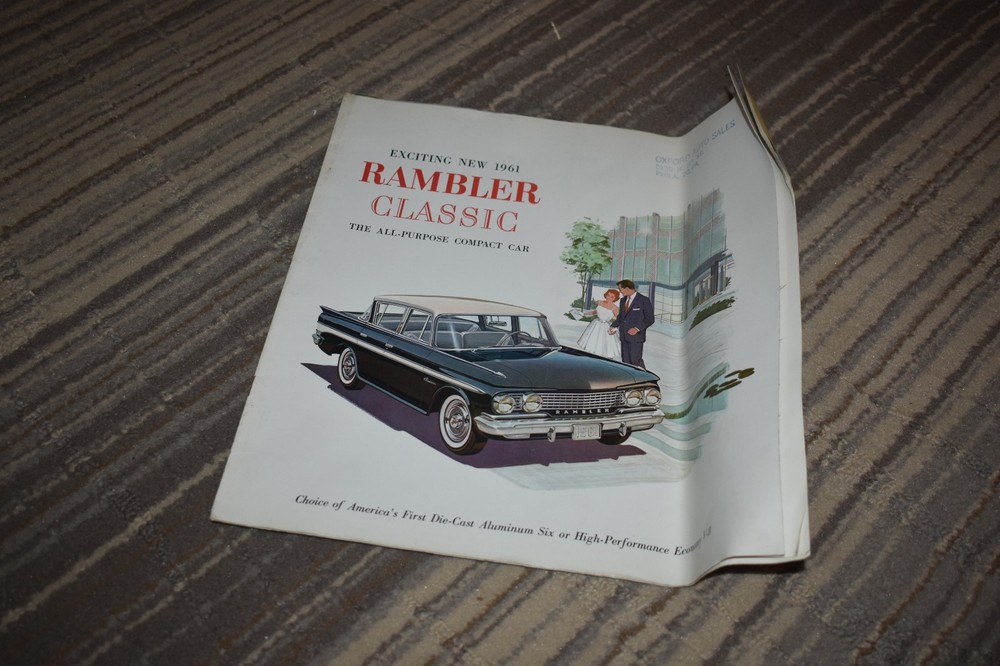1961 Rambler Classic sales brochure NOTE CONDITION
