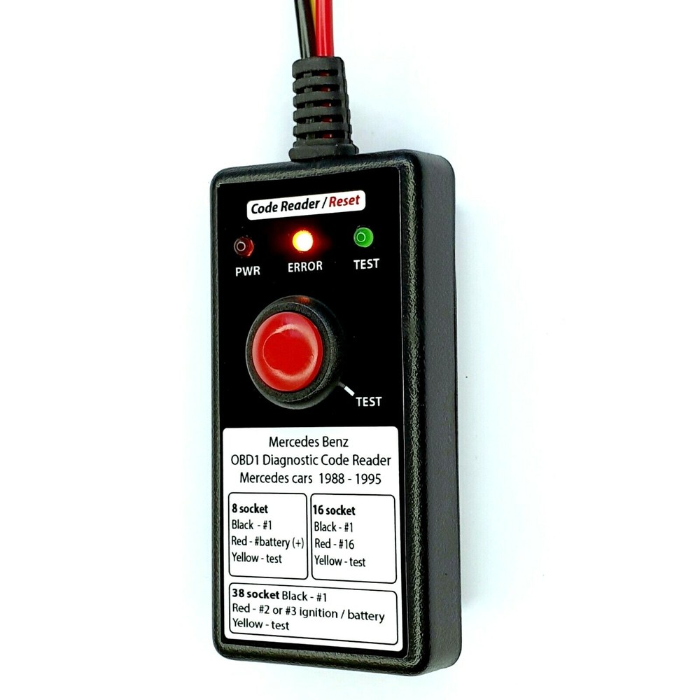 Mercedes OBD1 Diagnostic code reader for cars with the 8 or 16 Port Socket