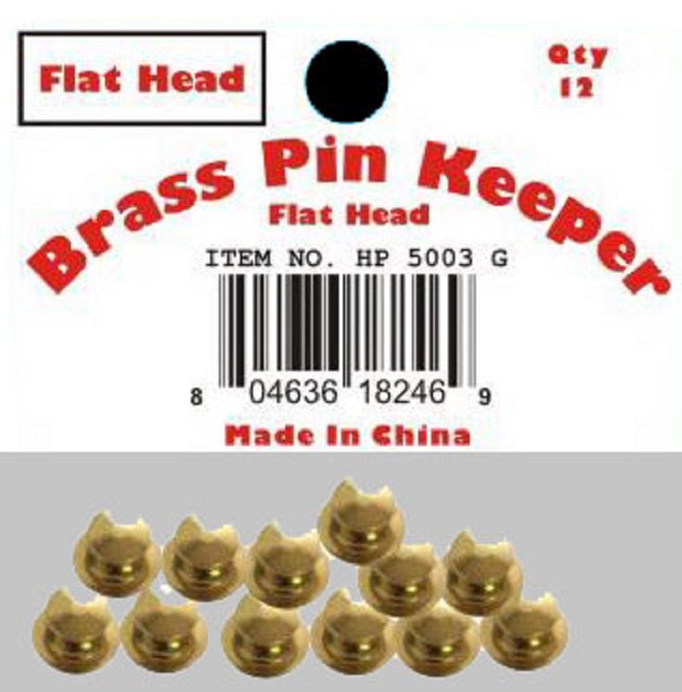 ( 60 Pieces ) Pin Keepers backs Locks Locking (Flat Head Gold)