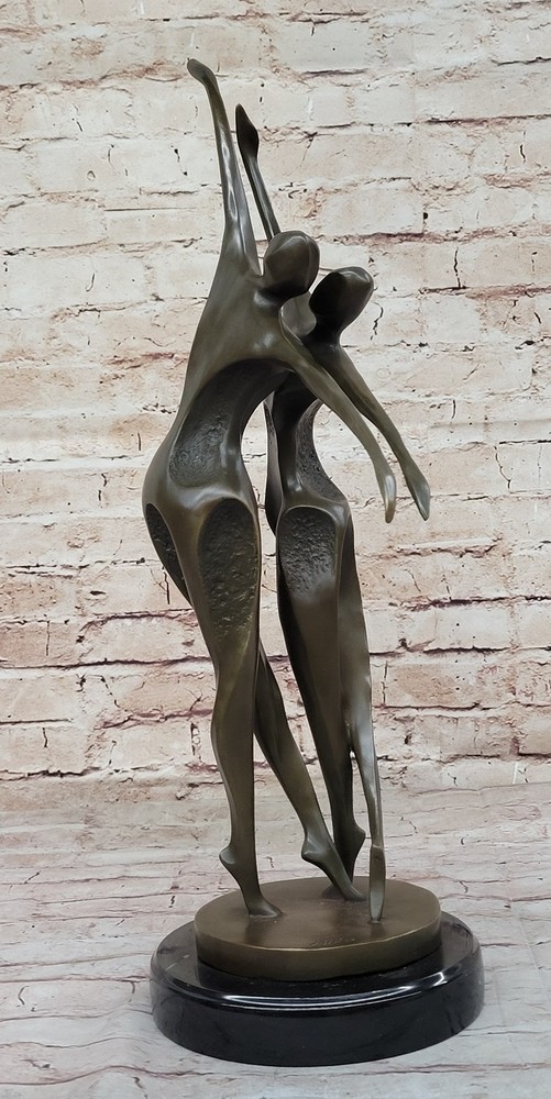 Miguel Lopez Original - Artwork Modern Abstract Bronze Dancer Statue