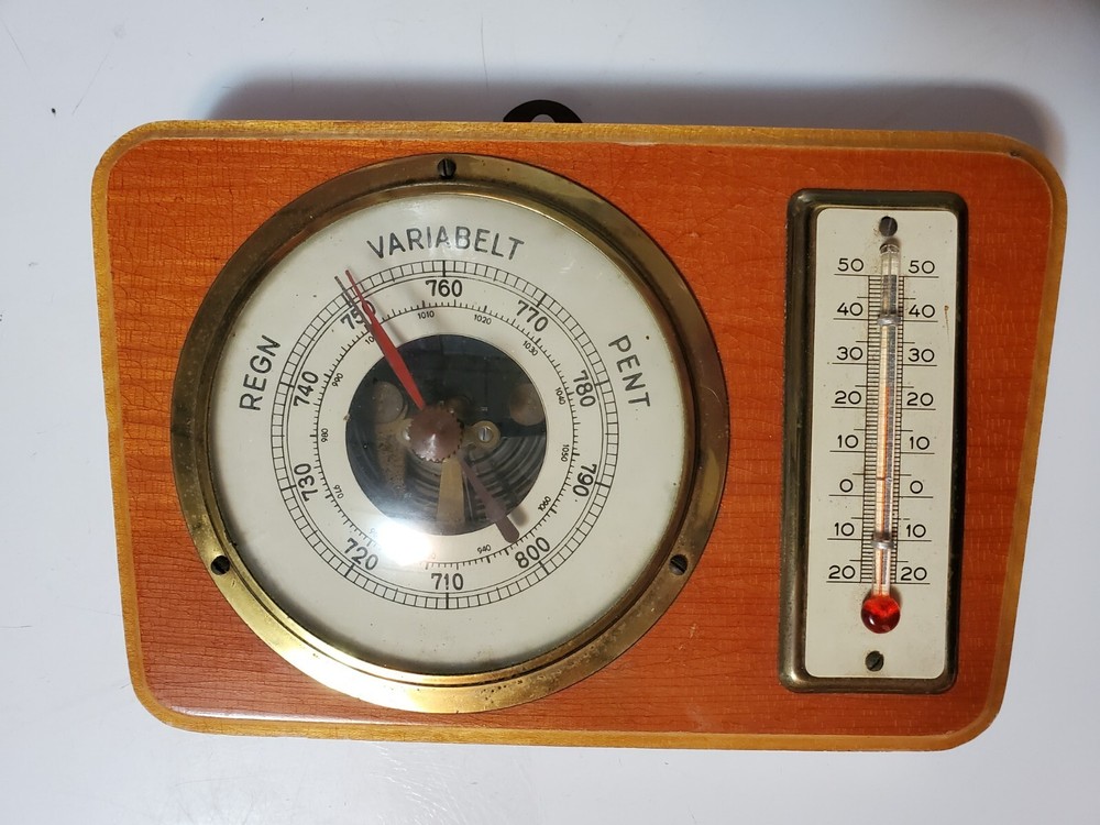 Thermometer Humidity Temperature Barometer Wall Decor See Description
