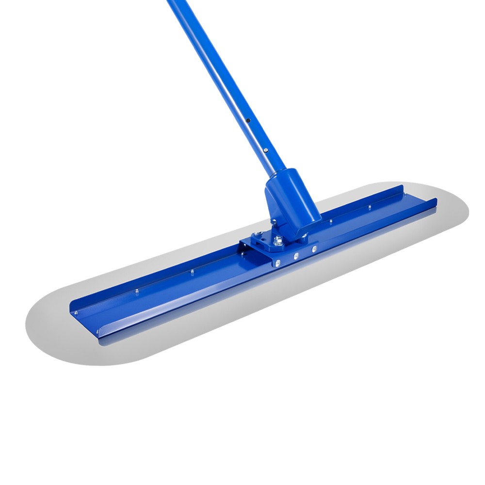 48”x12” Blue Float Concrete Tool Cement Pavement Trowel Float w/5.9ft Poles