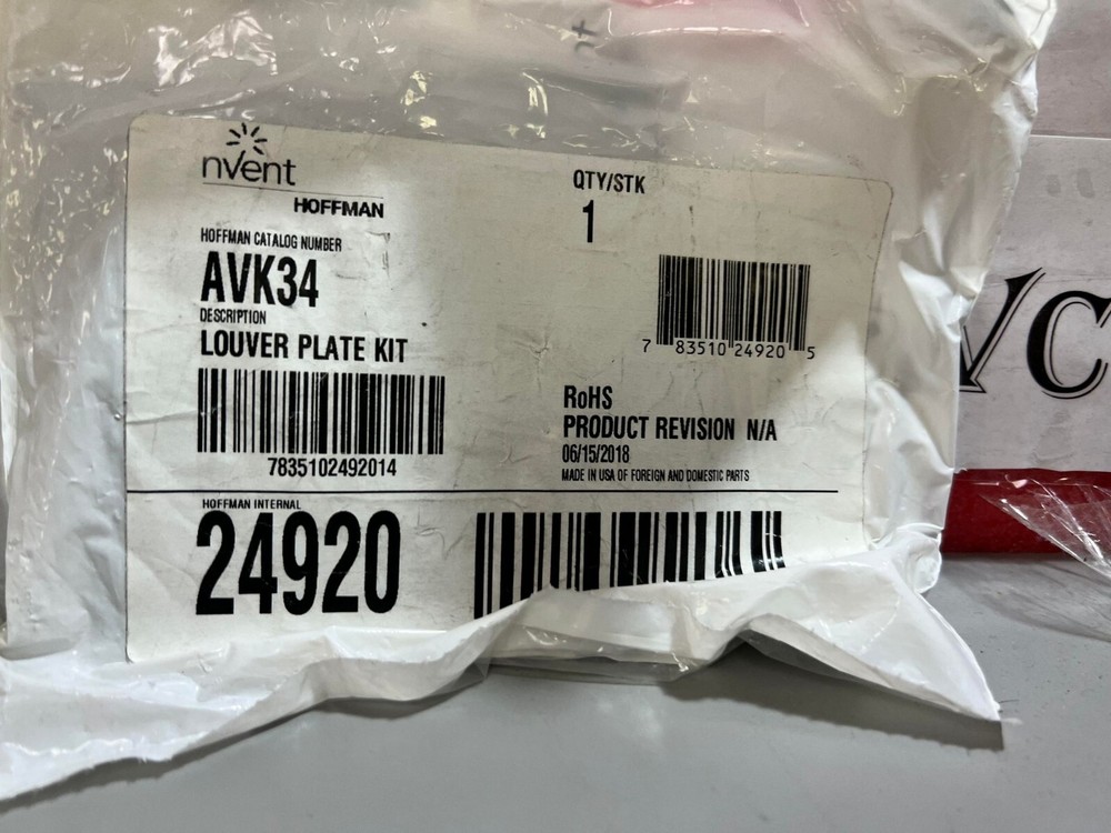 NVENT 24920 HOFFMAN AVK34 LOUVER PLATE KIT